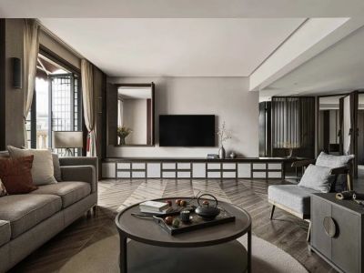 依云首府140平米新中式四居室装修案例