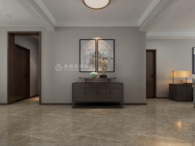 湖滨晋庭193㎡三居室现代风格装修案例