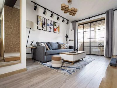 西城国际北欧原木风格109平装修案例