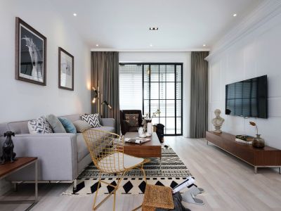 置悦城·贵安馨苑北欧风三居室102平米装修效果图案例