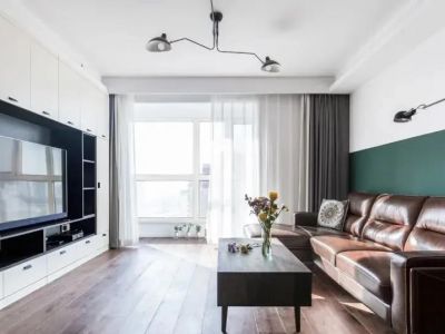 平阳景苑120㎡三居室混搭风格装修案例