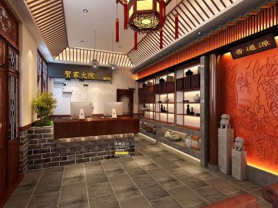 800平民宿酒店中式风格装修案例