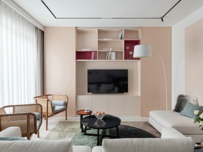 碧桂园云顶145平简约风格三居室装修案例