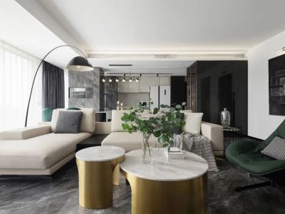 绿城诚园现代风格133平米装修案例