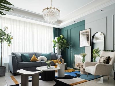 湖西映月现代风格107平米装修案例