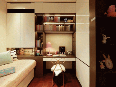 国宝星月湾118平四居室现代风格装修案例