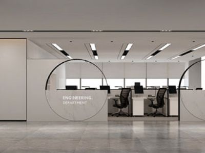 1800㎡办公楼现代风格装修案例