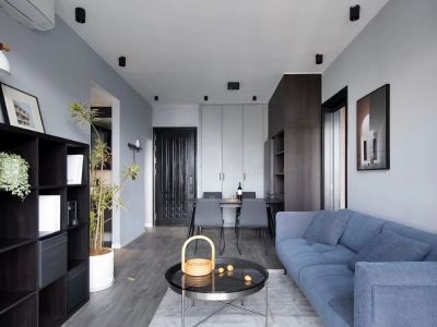 万科城70m?二居室现代风格装修案例