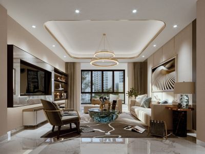 水墨江南现代风格300平米装修案例