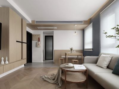 昌盛双喜城75㎡二居室简约风格装修案例