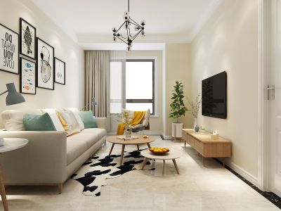 大华锦绣华城80平三居室现代风格装修案例