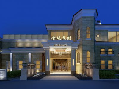 金堤花园现代风格2000平米装修案例