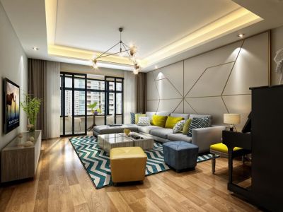 君和君泰和园现代简约风格96平装修案例