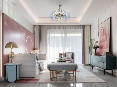 海垦桃花源现代简约风格135平装修案例