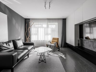 滨湖世纪城春融苑116㎡现代简约三室两厅装修案例