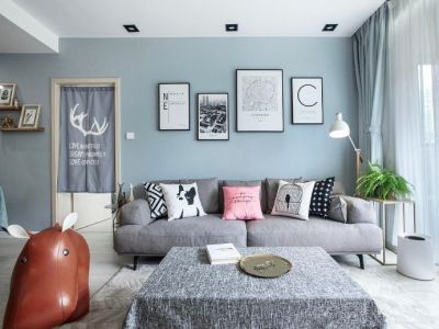 国芳佳苑北欧简约风格82平装修案例