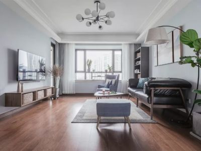 科华·北辰天璞北欧风三居室140平米设计效果图案例