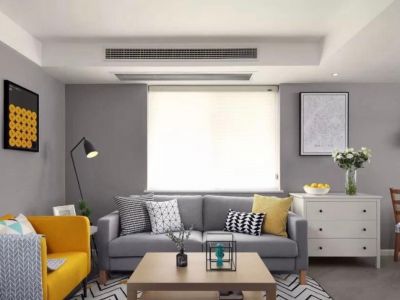 阳光·龙湾生态城现代风二居室68平米设计图案例