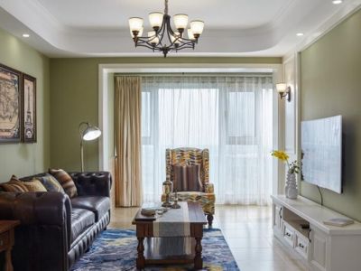 凯旋会展新城美式风四居室141平米设计效果图案例