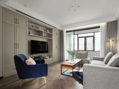 四季和风雅园北欧风格138平米装修案例