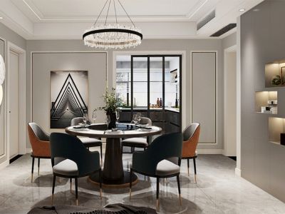 蠡湖金茂府141平方三室现代装修案例