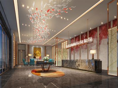 2100平米大型度假豪华酒店装修案例