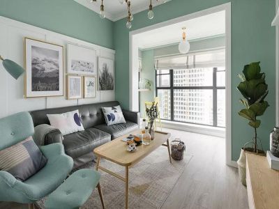 海德琥珀臺129平方四室北欧装修案例