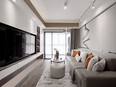 碧桂园东城首府88㎡二居室现代风格装修案例