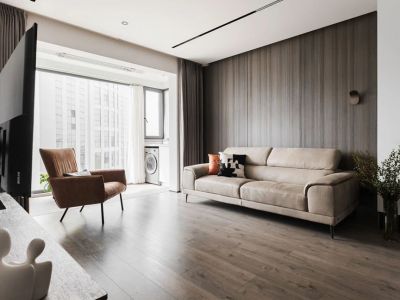 乾道大院112㎡三居室现代风格装修案例