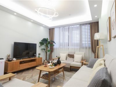 长虹橡树郡现代简约风格88平装修案例