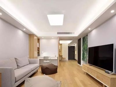 武夷澜庭日式风96平米二居室设计效果图案例