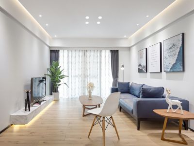 锦麟玖玺北欧简约风格130平装修案例