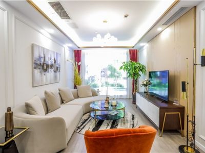 大唐印象美式简约风格124平装修案例