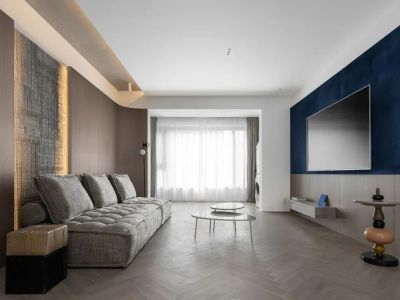 龙湖首开湖西星辰北欧风格122平米装修案例