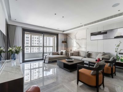 力高·君御世家135平现代风格三居室装修案例