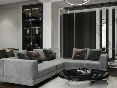 保利·天悦142平现代风格三居室装修案例