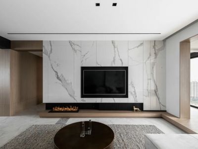 辉映时代花园现代风格143平米装修案例