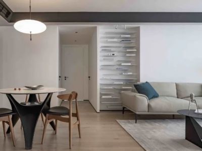 望湖玫瑰园现代风格112平米装修案例