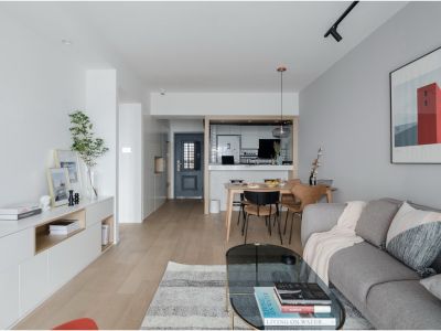 龙光玖珑湾北欧简约风格82平装修案例