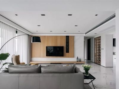 四季松湖165平方四室现代装修案例