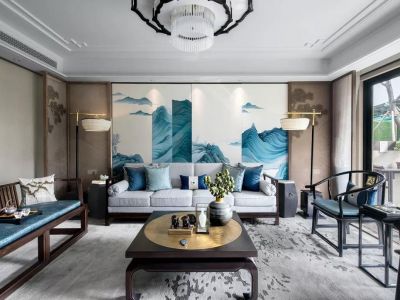 名流印象150平方四室新中式装修案例