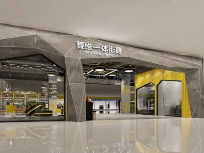 健身房现代风格450平米装修案例