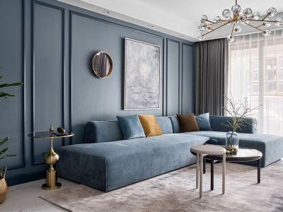 建工城现代简约风格138平装修案例