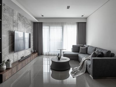 万科理想城98平现代风格二居室装修案例