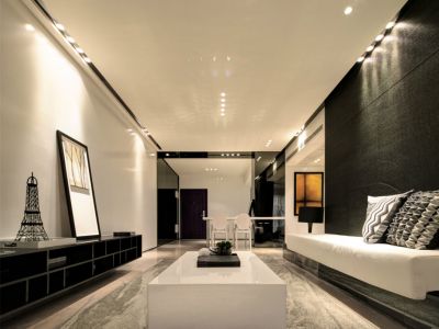 鼎峰尚境127平方四室简约装修案例