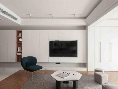 万科时代之光120平米现代简约三居室装修案例