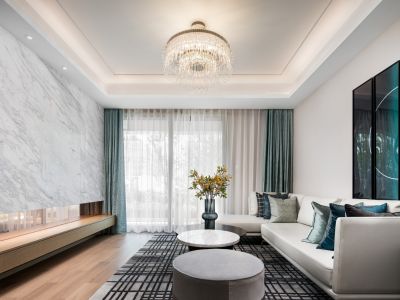 雍荣府125平现代简约三室两厅装修案例