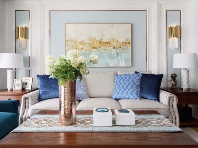 和昌拾里松湖115平方三室美式装修案例