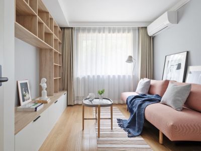 友谊社区北欧风格83平米二居室装修案例