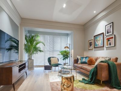 四季香山现代风格116平米三居室装修案例